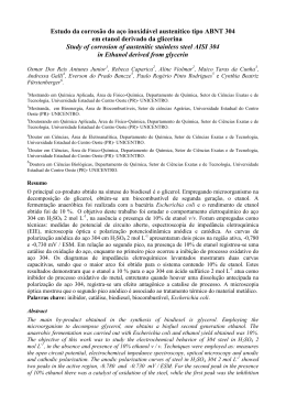 Estudo da corros&atilde;o do a&ccedil;o inoxid&aacute;vel austen&iacute;tico tipo