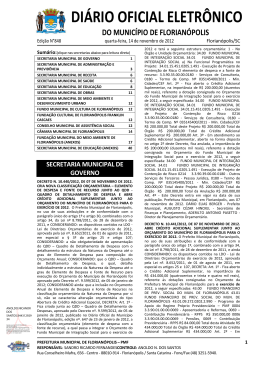 Resolução Nº 002/2012 - Prefeitura Municipal de Florianópolis