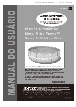 Manual Instalacao Piscinas Intex Ultra Frame Circulares