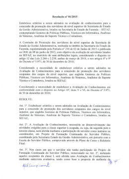 Resolução no 01/2015