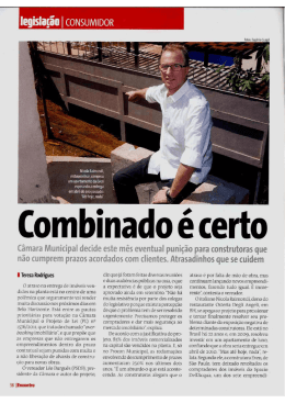 Entrevista: Combinado é certo