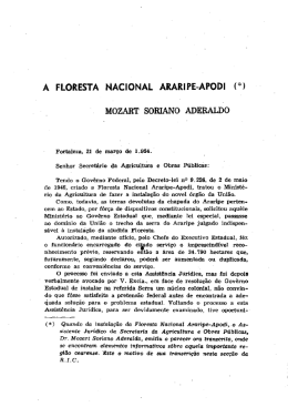 A Floresta Nacional Araripe-Aodi