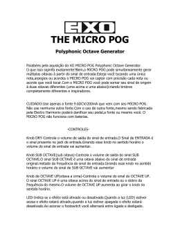 THE MICRO POG Polyphonic Octave Generator - Electro