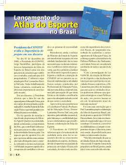 Lan&ccedil;amento do Atlas do Esporte no Brasil