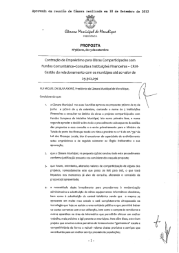 PROPOSTA - C&acirc;mara Municipal de Monchique
