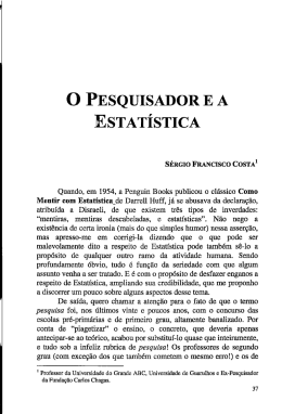 ESTATÍSTICA - Fundação Carlos Chagas
