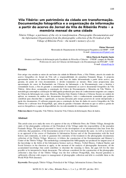 Vila Tib&eacute;rio: um patrim&ocirc;nio da cidade em transforma&ccedil;&atilde;o