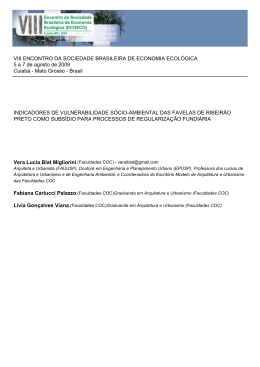 indicadores de vulnerabilidade s&oacute;cio