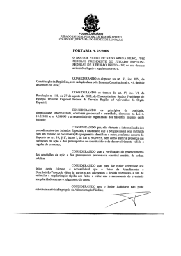 Portaria 25/2006 - Justiça Federal
