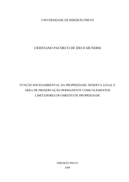 UNIVERSIDADE DE RIBEIR&Atilde;O PRETO