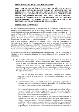 FACULDADE DE MEDICINA DE RIBEIR&Atilde;O PRETO