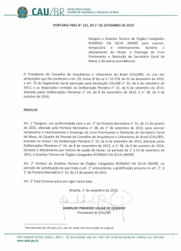 RODRIGO DA siLvA ANDRÉ para exercer,