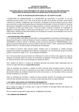 Edital - Funda&ccedil;&atilde;o Cesgranrio