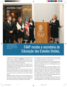 FAAP recebe a secretária de Educação dos Estados Unidos,