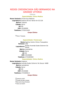 redes credenciada s&atilde;o bernardo na grande vit&oacute;ria