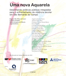 Uma nova Aquarela - Universidade Metodista de S&atilde;o Paulo