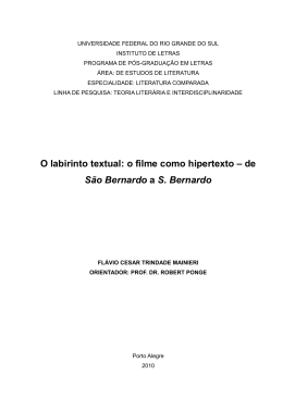 O labirinto textual: o filme como hipertexto &ndash; de S&atilde;o Bernardo a S