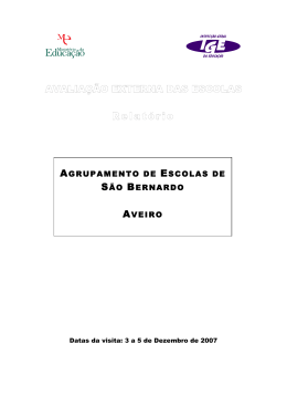 AGRUPAMENTO DE ESCOLAS DE S&Atilde;O BERNARDO AVEIRO