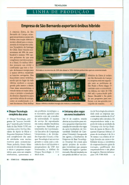 Empresa de São Bernardo exportará ônibus híbrido