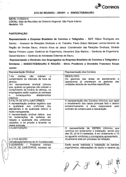 Sala de Reuniões da Diretoria Regional São Paulo