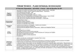 10ª Reunião Preparatória