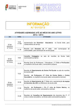INFORMA&Ccedil;&Atilde;O - nonio.ese.ipsantarem.pt