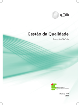 Gest&atilde;o da Qualidade - Rede e-Tec