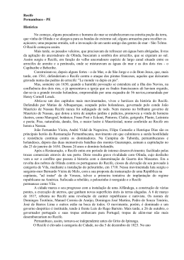 Recife Pernambuco - PE Hist&oacute;rico No come&ccedil;o
