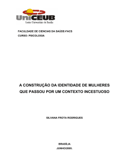 a construção da identidade de mulheres que passou por