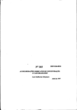 AS DEUBERA&Ccedil;&Otilde;ES SOBRE ATOS DE CONCENTRA&Ccedil;&Atilde;O: O CASO