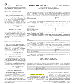 Edital - Di&aacute;rio Oficial