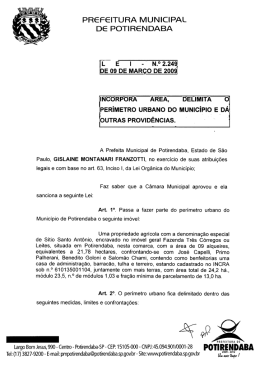 iNcoRPoRA AREA, DELIMITA o