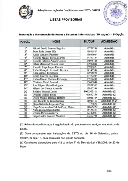 LISTAS PnovisóniAs