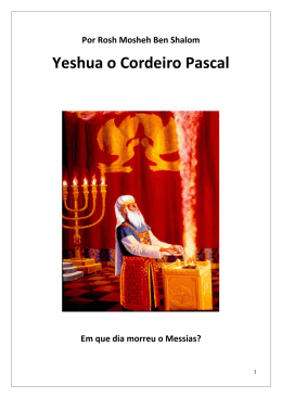 Yeshua o Cordeiro Pascal - teshuvahatorah.xpg.com.br