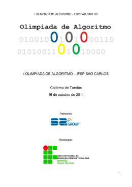 I OLIMP&Iacute;ADA DE ALGORITMO