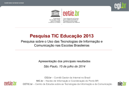 TIC Educação 2013