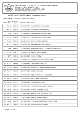 Etapa única para todo o ano de 2012