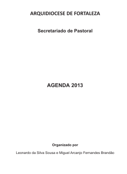 agenda pastoral 2013 – completa