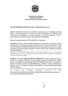 Questionamentos 8 a 11