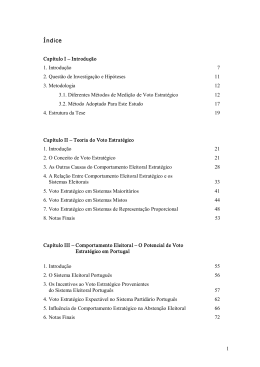 1 &Iacute;ndice Cap&iacute;tulo I &ndash; Introdu&ccedil;&atilde;o 1. Introdu&ccedil;&atilde;o 7 2. Quest&atilde;o de