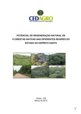POTENCIAL DE REGENERA&Ccedil;&Atilde;O NATURAL DE - LARF