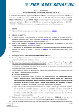 Edital - Sistema FIEP