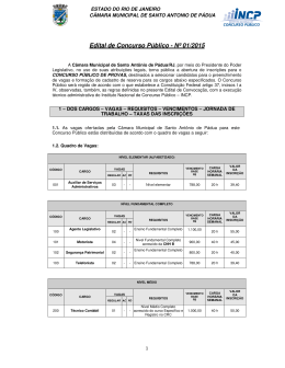 Edital de Concurso Público