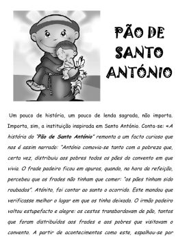 PÃO DE SANTO ANTÓNIO - Paróquia Santo António das Antas