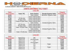 SANTO ANT&Ocirc;NIO/ IFC/ FABET
