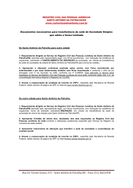 4-Documentos para transferência de sede de Santo Antônio para