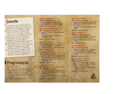 Programa&ccedil;&atilde;o da Festa de Santo Ant&ocirc;nio 2013