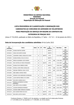 S. R. MINIST&Eacute;RIO DA DEFESA NACIONAL MARINHA Dire&ccedil;&atilde;o de