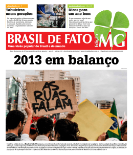 Edição 19 do Brasil de Fato MG
