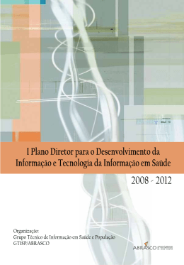 1&ordm; Plano Diretor de Desenvolvimento da Informa&ccedil;&atilde;o e
